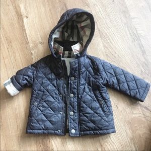 Burberry quilted baby jacket
